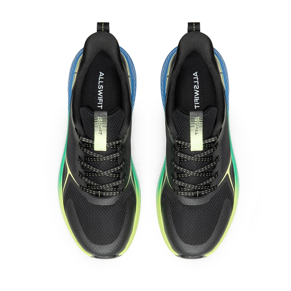 [Allswifit 1.0] Men's Comfortable Lifestyle Sneakers - BLACK/LEMON GREEN - 4